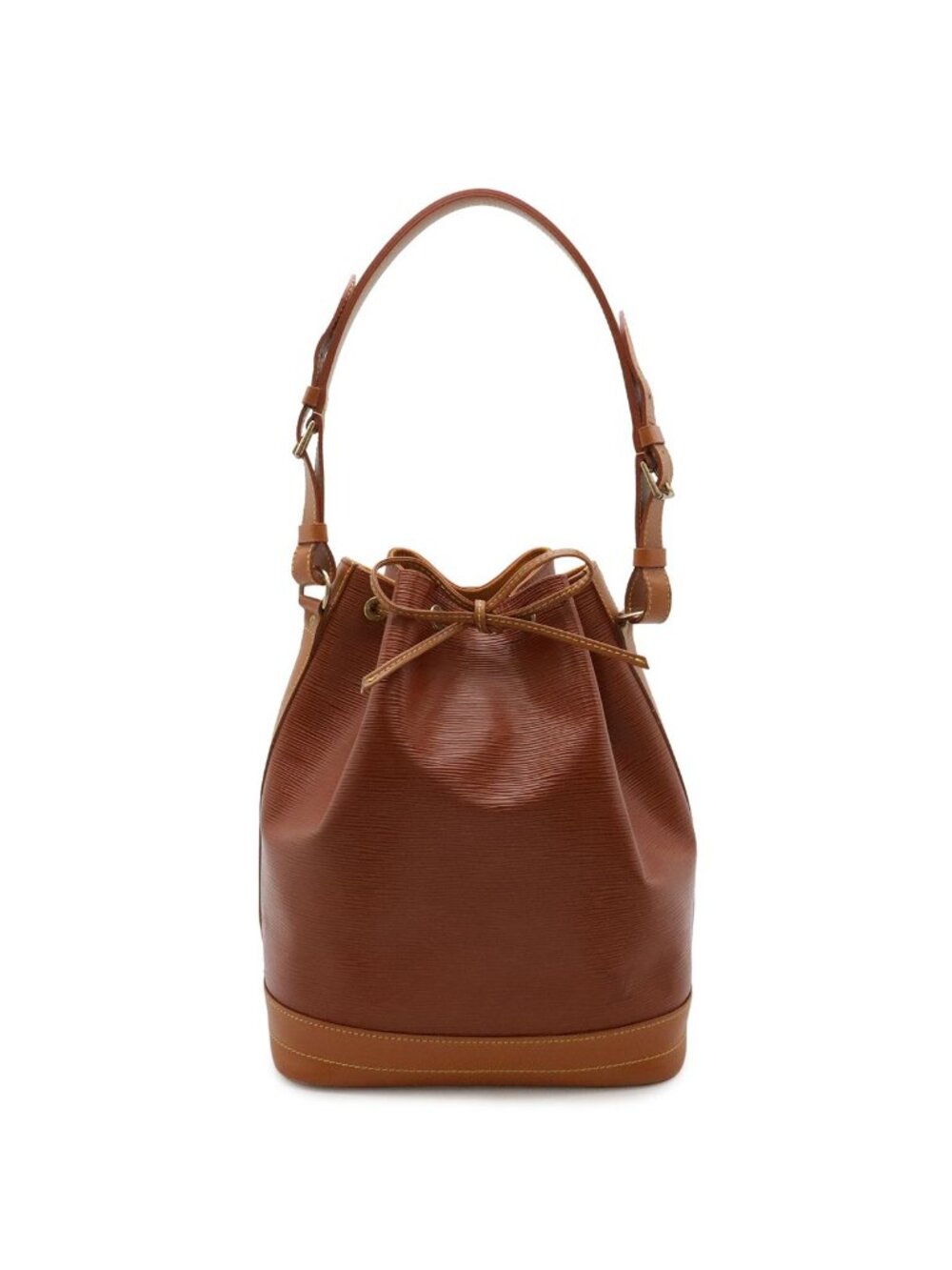 Louis Vuitton Epi Noe Drawstring Shoulder Bag Bicolor Leather Kenya Brown